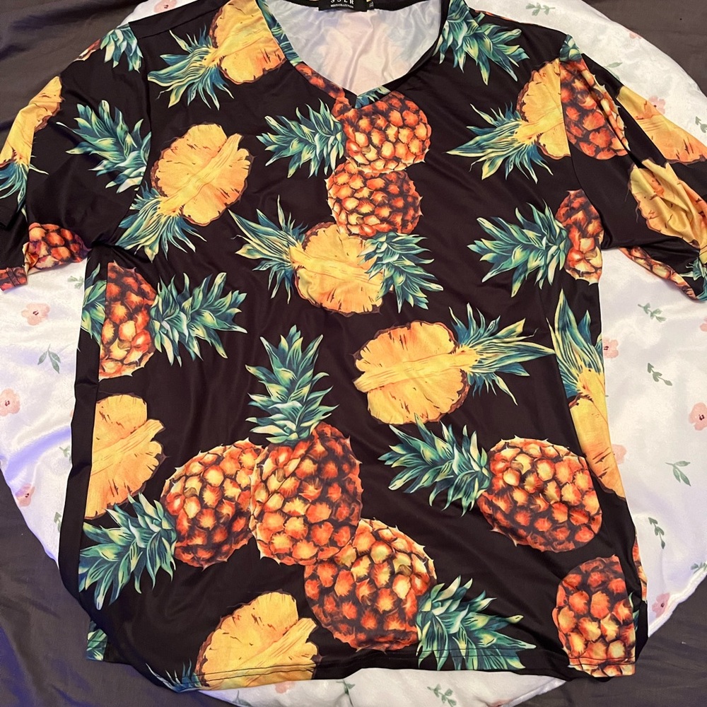 Men pineapple shirt xl
